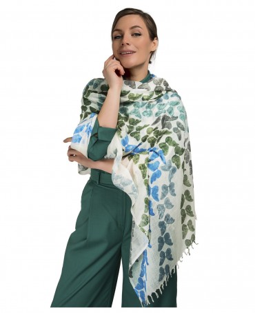 Палантин Унисекс HAND.W40-PAPILLON/BLANCHE